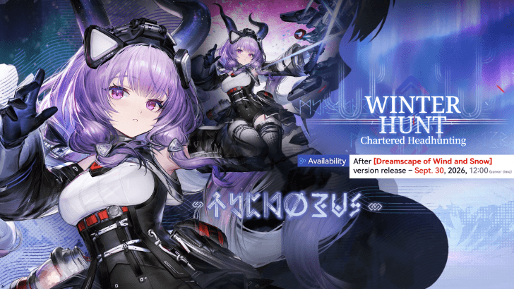 Typhoeus — Winter Hunt (Arknights: Endfield 1.5) banner art