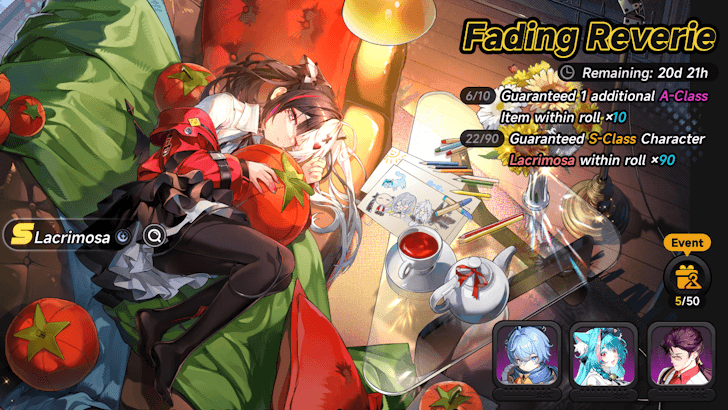 Lacrimosa — Fading Reverie (Neverness to Everness 1.4) banner art