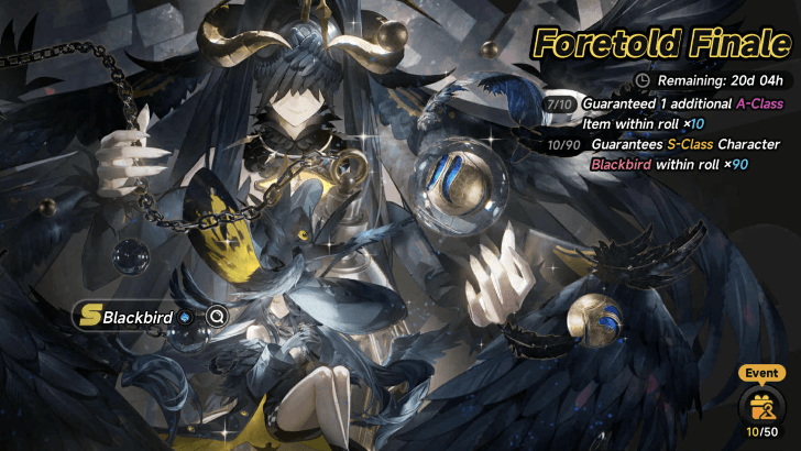 Blackbird — Foretold Finale (Neverness to Everness 1.4) banner art